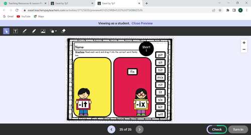 CVC Word Family Sorts - Short I: Digital and Print by Tales from Title
