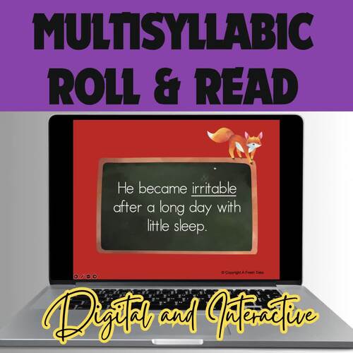 Roll & Read Multisyllabic 4+ Syllable Consonant LE Words Sentences ...