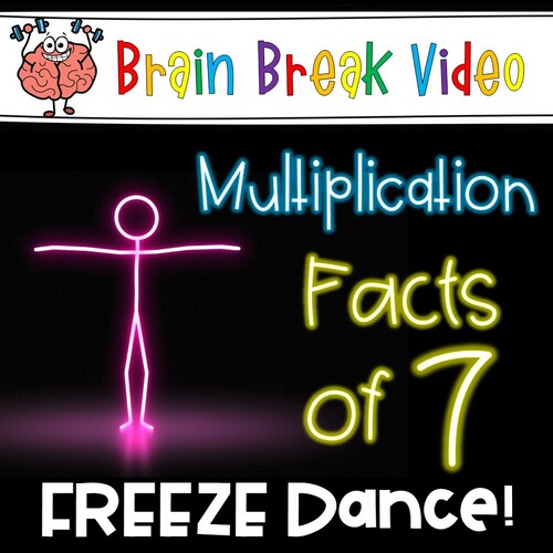 Preview of Multiplication Freeze Dance - Facts of 7