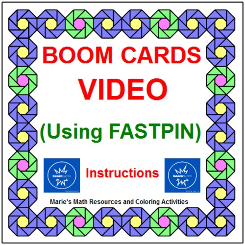 Preview of BOOM CARDS VIDEO:  USING FASTPIN WITH YOUR CLASSES