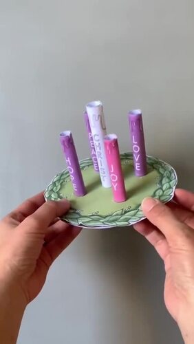 Advent Wreath 3D Candles Craft Christmas Activity Countdown Catholic ...