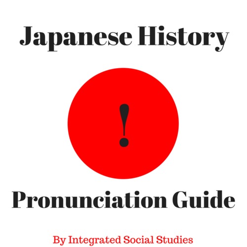 Preview of Japanese History Pronunciation Guide