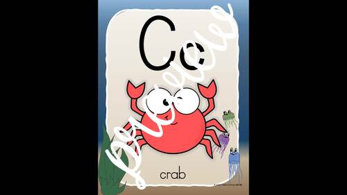 Alphabet Posters Under the Sea Ocean Classroom Decor Set 2 | TPT
