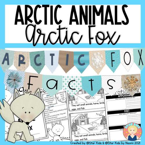 Kindergarten Arctic Animals Words Spelling Lesson.