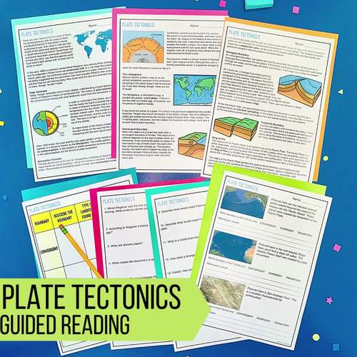 Plate Tectonics Reading PDF & Digital Worksheet by Laney Lee TpT