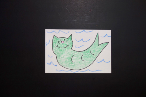 Preview of Let's Draw a Catfish! (Animal Compound Words)