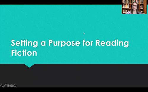 Preview of Setting a Purpose for Reading Fiction Video