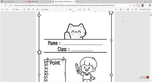 Missing Number Math Mastery 200+ Differentiated Addition & Subtraction Problems