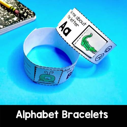Alphabet Bracelets Crafts Letter Names and Sounds Kindergarten