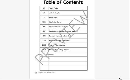 Big Ideas Math Interactive Notebook | Chapter 6 | Second Grade | TPT