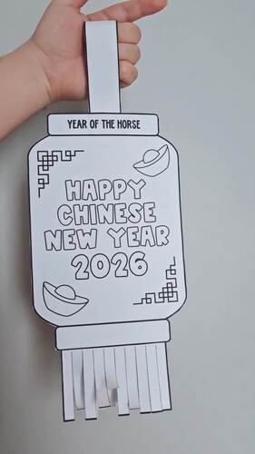 Chinese New Year Lantern Craft | Lunar New Year | Year of the Horse | 2026