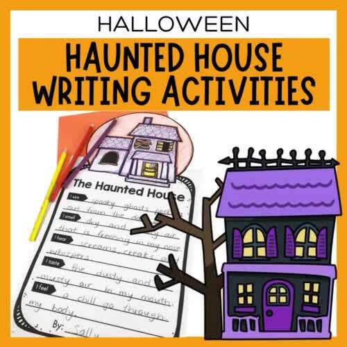 Halloween Writing Worksheets | Haunted House for Sale | Describe a 