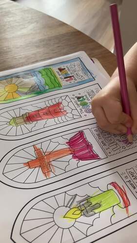 Jesus Is the Light Bible Bookmark Craft | Stained Glass Coloring Bookmarks