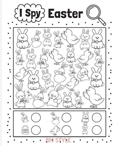 Uncover Springtime Fun! I Spy Easter Activity Book for Kids (PreK-K)