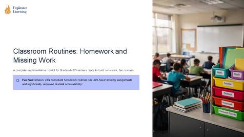 Classroom Routines Homework and Missing Work Complete Implementation ...