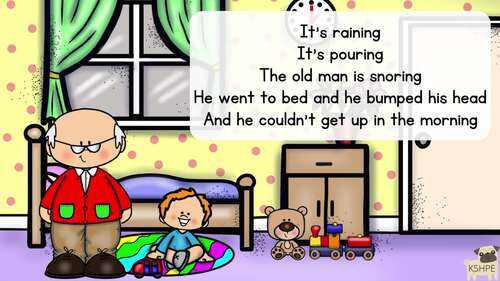 Preview of MUSIC: Nursery Rhymes - It's Raining It's Pouring