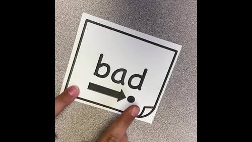 Phonics Short A CVC Word Flashcards by Teacher's Table | TPT