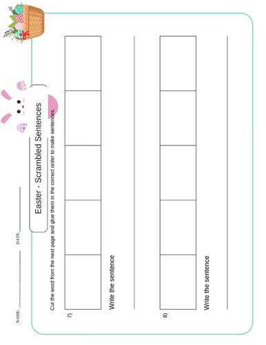 Easter Activities Pack (Grades 1-6) – 42 Pages | 18 activities | TPT