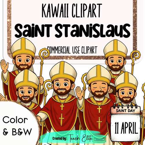 St. Stanislaus Clipart | Catholic Saint Clipart | April Feast Day ...