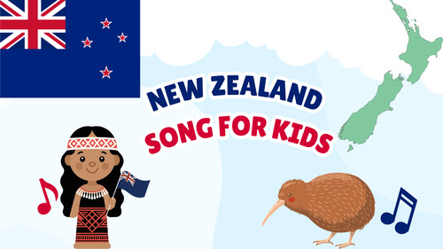 Preview of New Zealand Song for Kids | Country Study Video, MP3 & Lyrics PDF