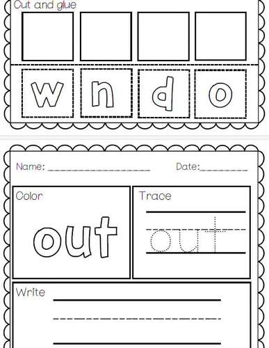 Fundations First Grade UNIT 10 Trick Word Activity Pages | Sight Word | SoR
