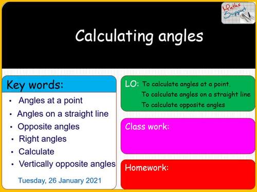 Calculating angles