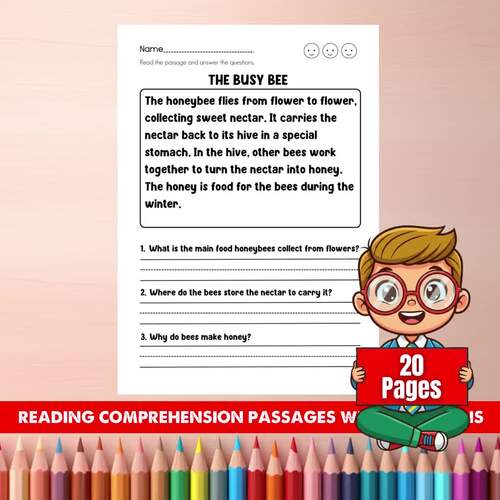 3rd Grade Reading Comprehension Passages with Questions | Reading Worksheets