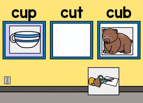 Boom Cards - CVC Words - Read and Match by Cori Blubaugh - Mrs B's Beehive