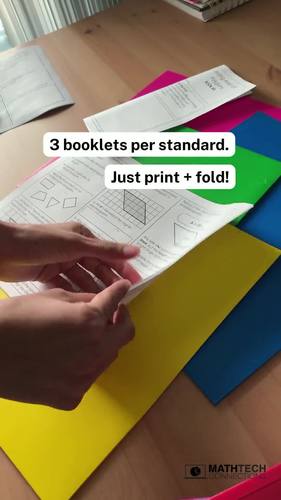 6th Grade Math Geometry Tri-Folds | Test Prep, Homework, or Spiral Review