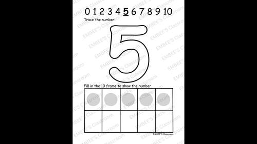 Ten Frame Activities 0-10 |  Worksheets and Math Centers for Kindergarten