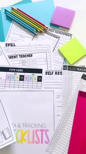 Student Data Tracker Templates + Assessment Tracking & Organisation System