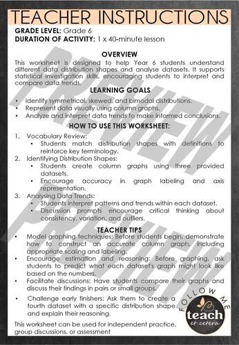 Comparing Data Distributions | Grade 6 Statistics Worksheet