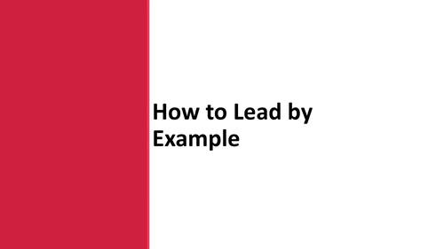 Preview of How to Lead by Example Video MP4