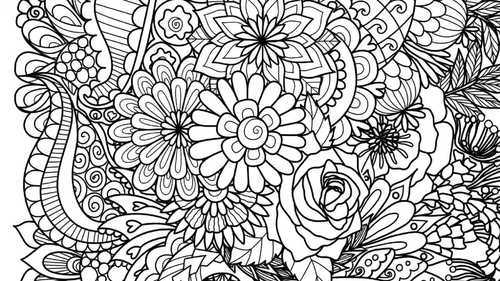 35 Zen Tangle Stress Relief Coloring Pages