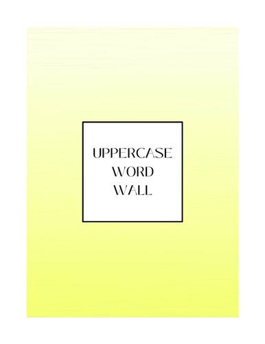 Farm Word Wall and Vocabulary Words for Preschool, Pre-K and Kindergarten