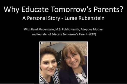 Preview of Why Educate Tomorrow's Parents?  Lurae's Personal Story