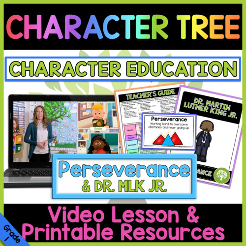 Preview of Perseverance & MLK Jr. | Character Education Video Lesson
