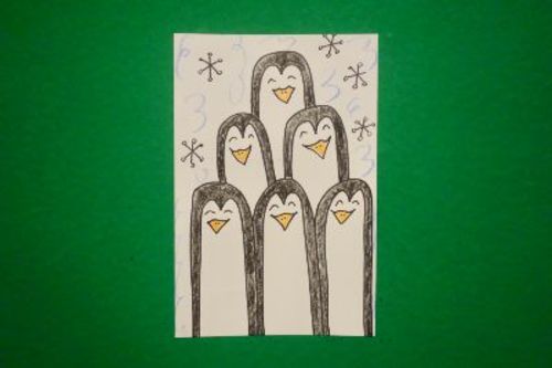 Preview of Let's Draw a Penguin Parade!