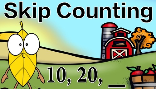 Preview of Thanksgiving Skip Counting by 10: Math Brain Break