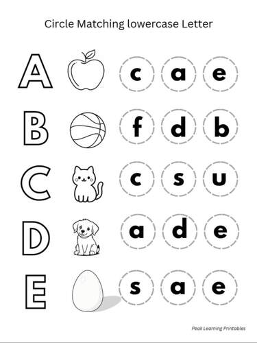 Alphabet Worksheets A–Z | Letter Recognition, Tracing, Matching ...