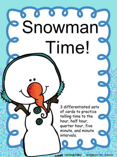 Winter Math Games Snow Math Activities December Math Games Telling Time 