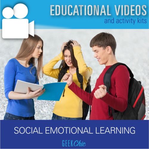 Preview of Social Emotional Learning Emotions, Empathy, and Feelings Video + Activities Kit