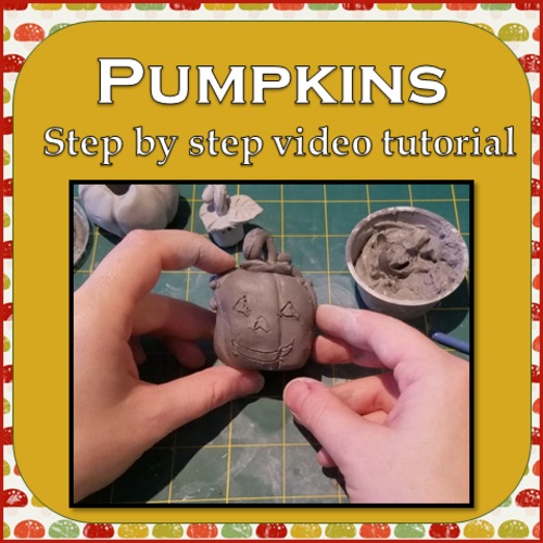 Preview of Small Pumpkins- Clay Model Video tutorial