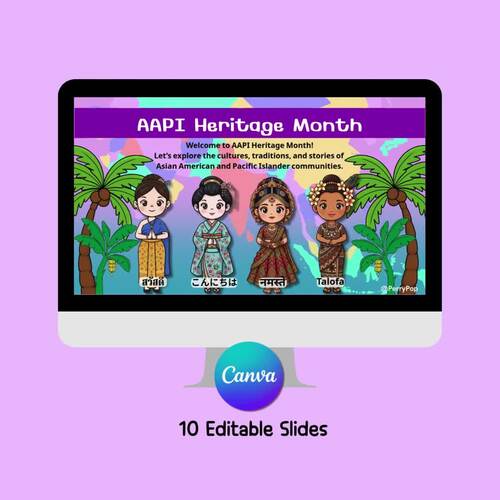 AAPI Heritage Month Worksheets and Editable Slides Culture Traditions ...