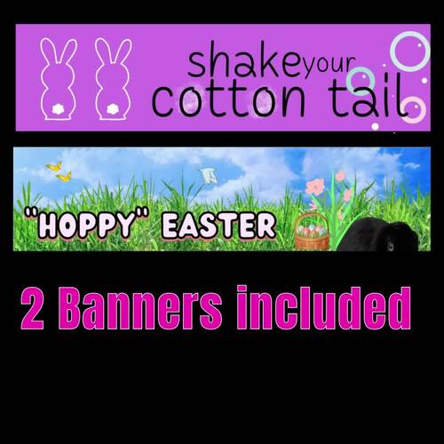 Easter Google Classroom Banners ANIMATED Headers Easter Bunny