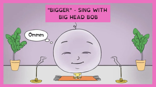 Preview of *Music | Bigger by Kaylie Foster Sing Along Lyric Video | The Big Head Bob Song