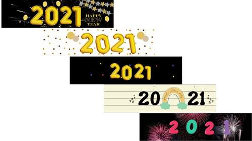Google Classroom Animated 21 Happy New Year Banner By The Kindergarten