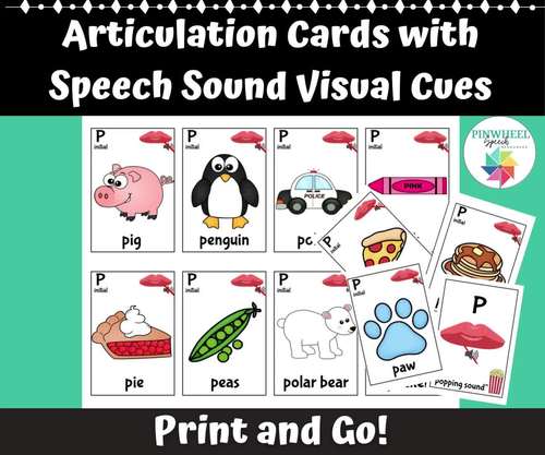 Articulation Mouth Cards Speech Therapy Visual Cue Cards Articulation ...