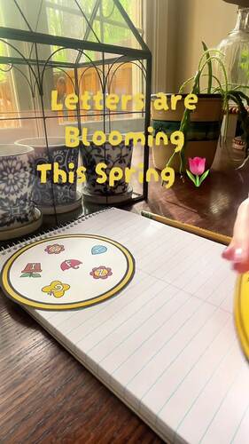 Spring Alphabet ABC Letters Spot the Match It Visual Perception Match ...