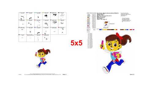 Ruby Ramirez Rusty Rivets Fill Embroidery Design 01 - Instant Download
